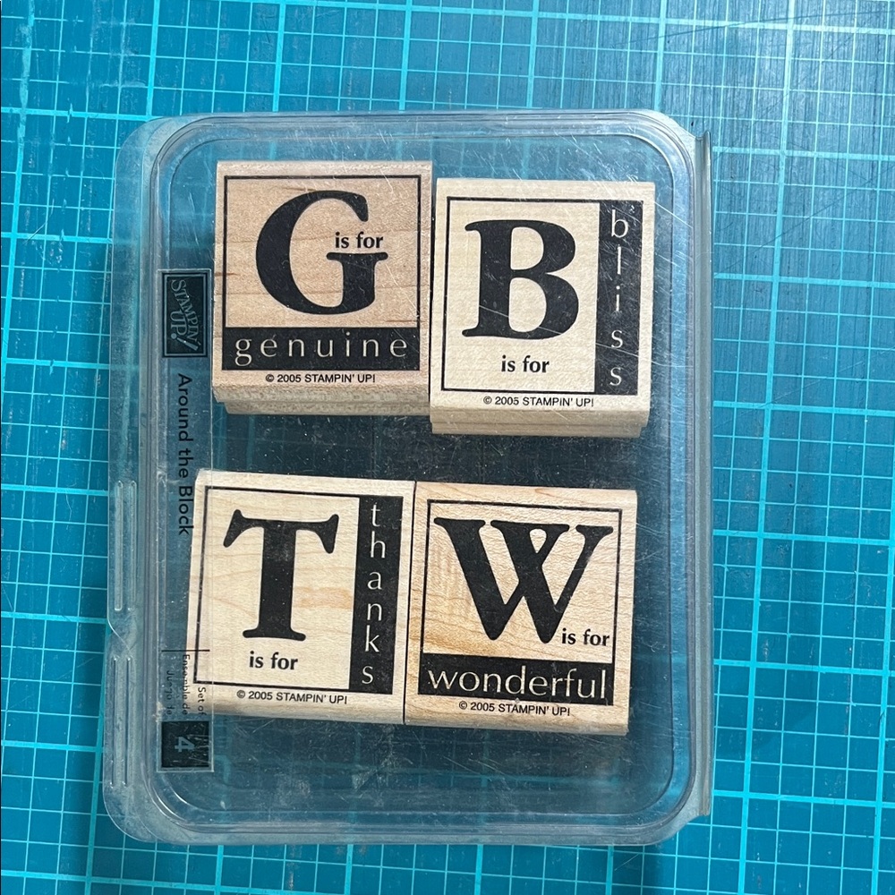 Stampin' Up! Around The Block Wood Stamps Set